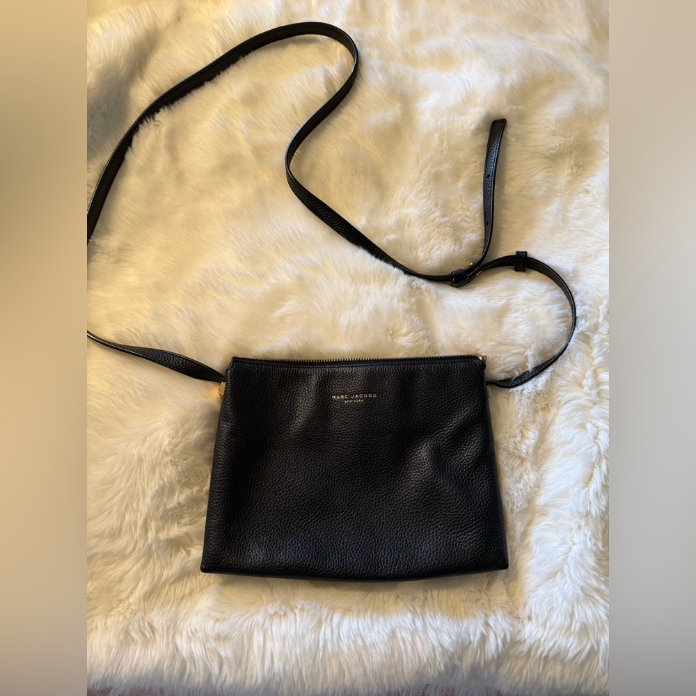 Marc Jacobs Black Leather Crossbody Bag